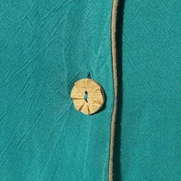 Carole Little Dress Short Sleeve Midi Shirtwaist Green Size 4 - Picture 4 of 8